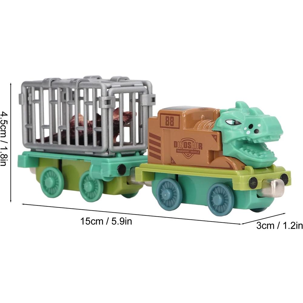 12Pcs Dinosaur Truck Toy, Mini Dinosaur Transport Car Carrier Trains Set Pull Back Monster Trucks for Boys Girls Toddlers Birthday Christmas Toy Gift
