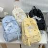 Schoolbag High Value Korean Version Ins Style Backpack Female Student Large Capacity Cute Cartoon Schoolbag Lightweight Simple Backpack