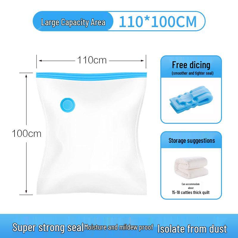 Thickened Transparent Vacuum Compression Storage Bag for Home Quilts & Bedding