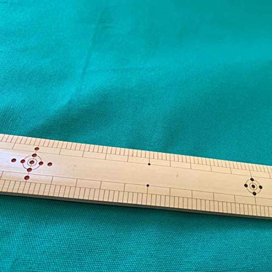 Nunojin Made in Easy to Handle Plain Oxford 108cm Cotton Club, Japan, Multi-Purpose, Cloth, Wide, 100% (Middle Green, 5m)