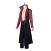 Live Action Movies Dracule Mihawk Cosplay Costume Stand-up Black Printing Long Sleeves Coat Trench Uniform Full Set Man Suit