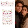 6pcs Waterproof Face Temporary Tattoos Long Lasting Makeup Stickers  Valentine's Day