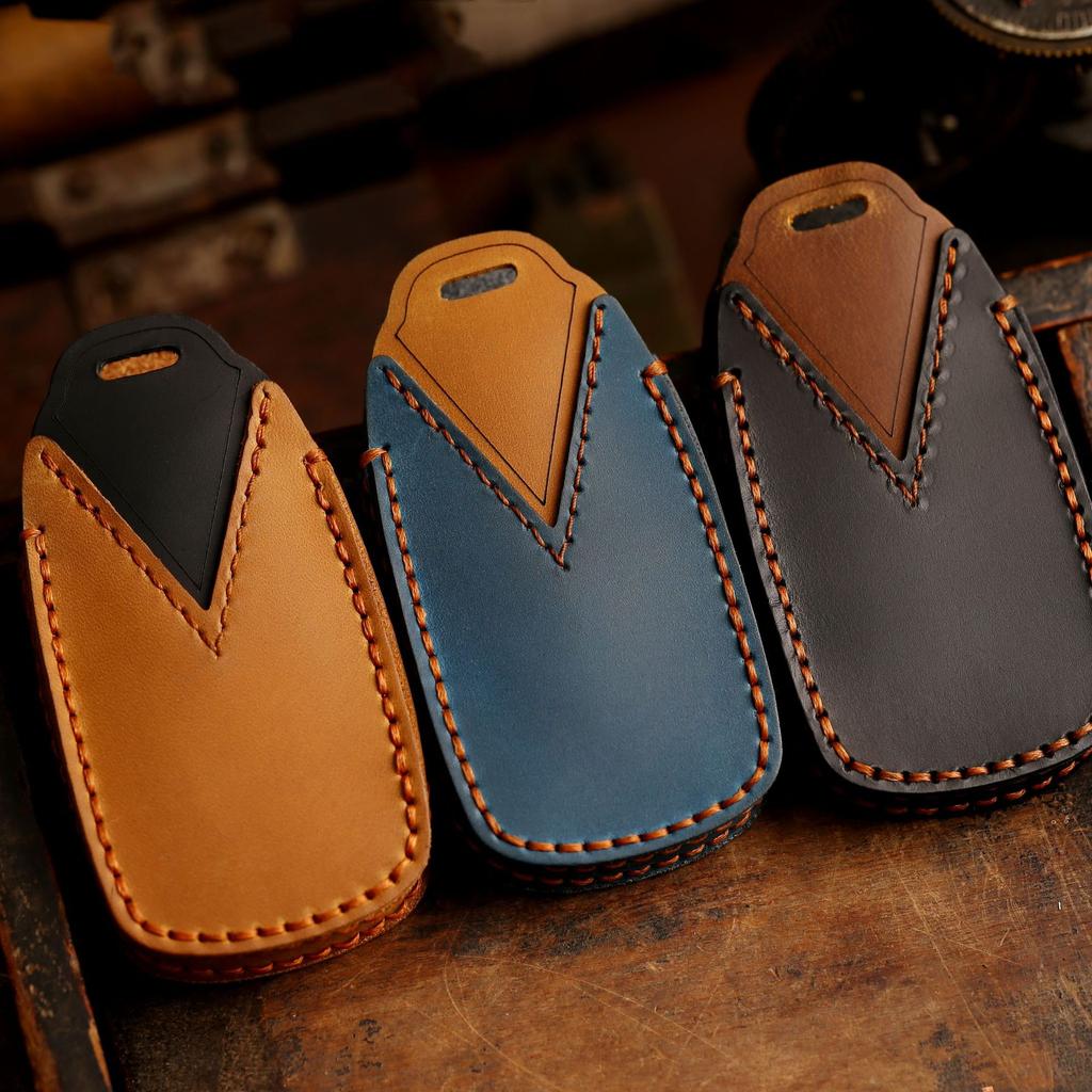 Leather Case Accessories for Chery Tiggo 7/8 Pro 8 PLUS Arrizo 5 Car Key Fob Cover Protector Skin Holder Shell Bag Keychain Set