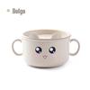 Children's Wheat Straw Insulated Rice Bowl with Lid - Thickened, Anti-Scald, Creative Design for Instant Noodles (Model I306)