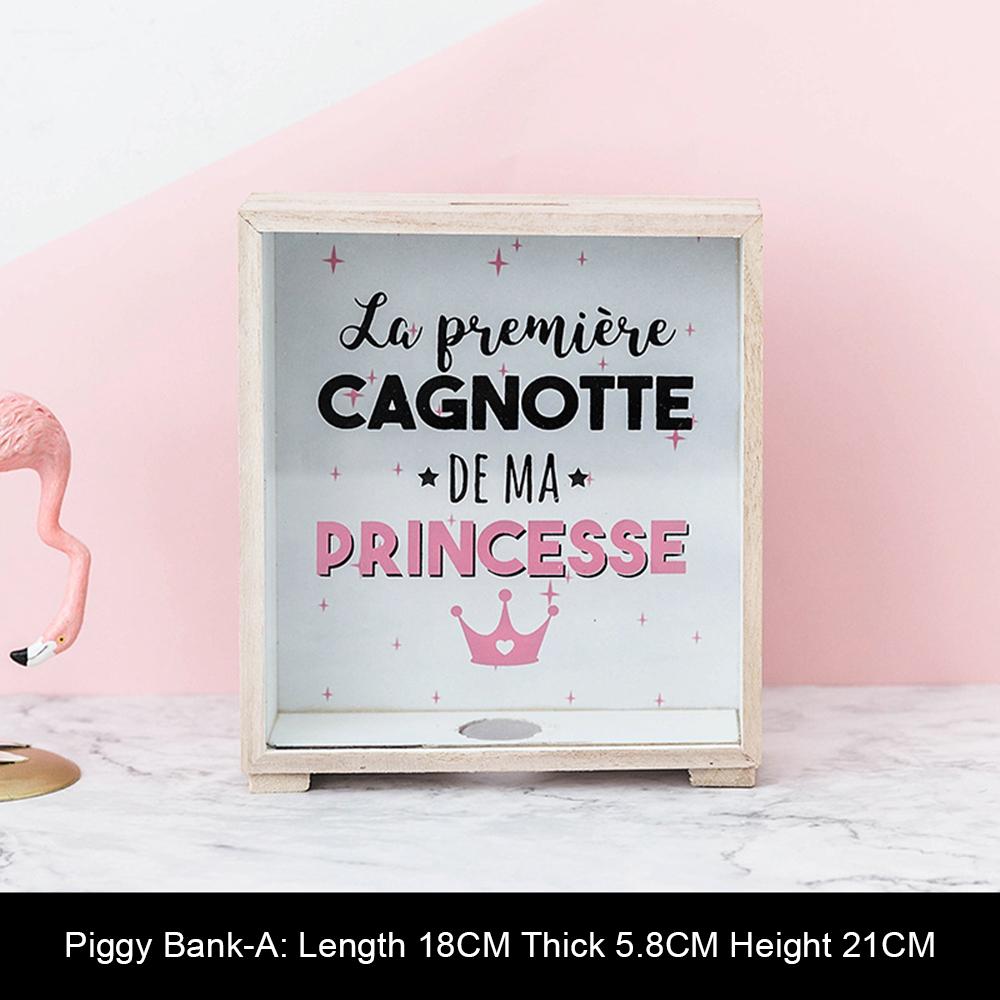 

Скандинавский креативный дизайн деревянная копилка большая емкость детская мультяшная копилка для хранения монет настольное украшение украшения