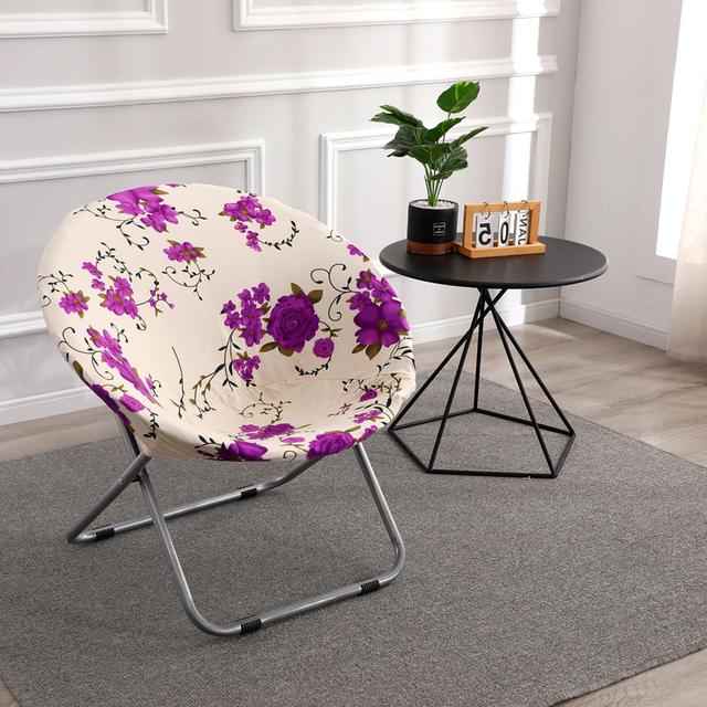 

1 шматок еластичний чохол для стільця, кругле блюдце, спандекс, кемпінговий чохол для стільця, який можна мити, для декору вітальні 1 Piece