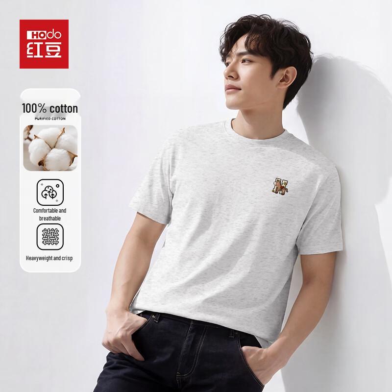 Hodo Men s Pure Cotton Heavyweight Short Sleeve T-Shirt XL