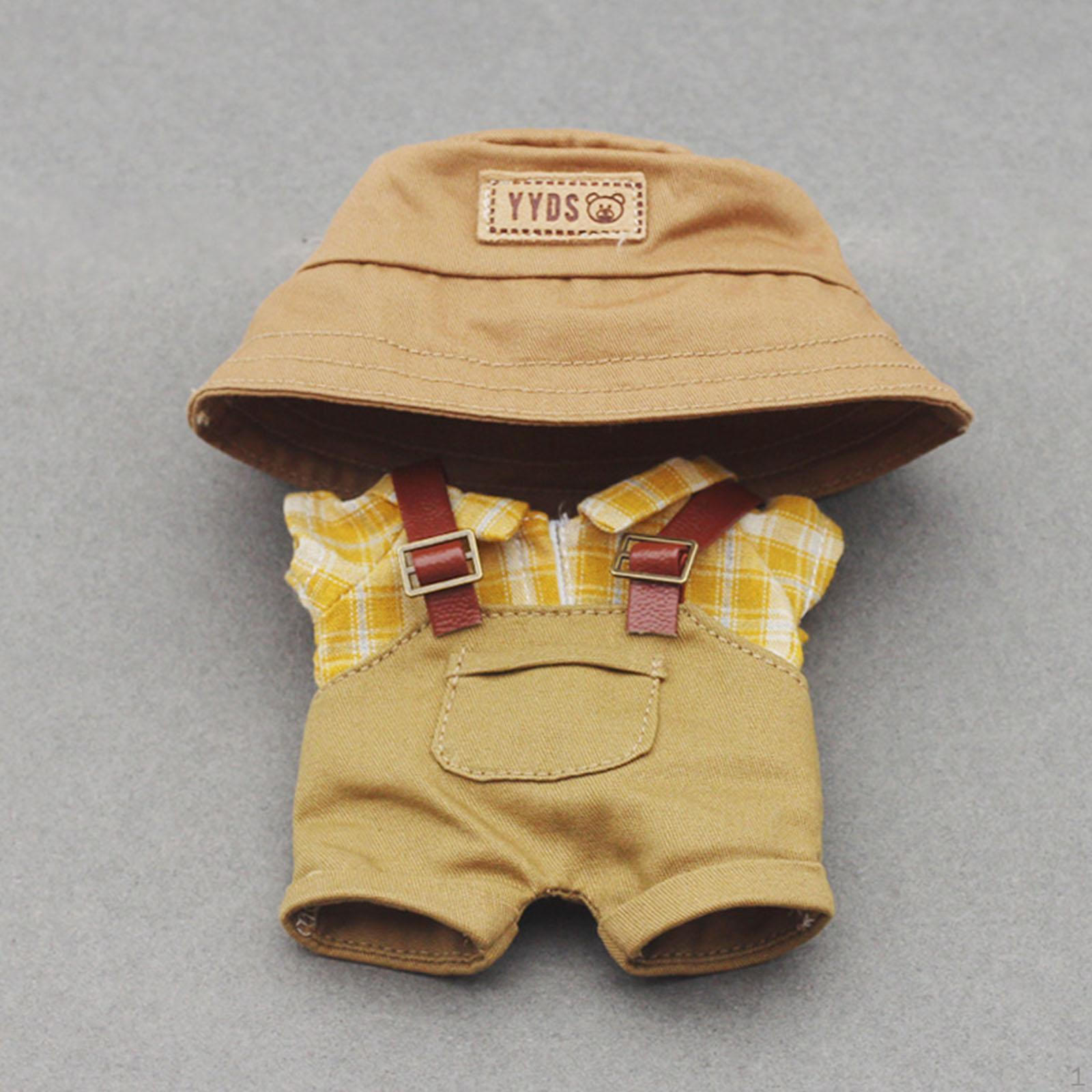 

с рубашкой и брюками для детей с изображением шляпы 5,91-дюймовые куклы Khaki pants