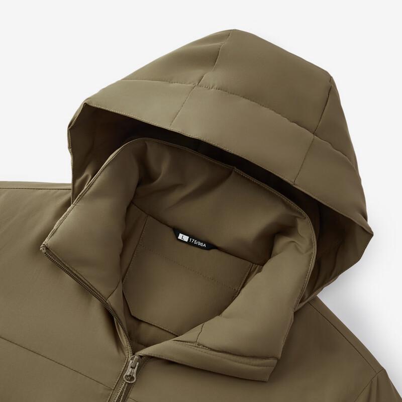 FIRS Men's Splash-Proof Hooded Padded Jacket