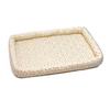 Quilted Cat Bed Breathable Floral Pet Lounger Machine Washable Pet Bed with Raised Edges for Cats Small Dogs