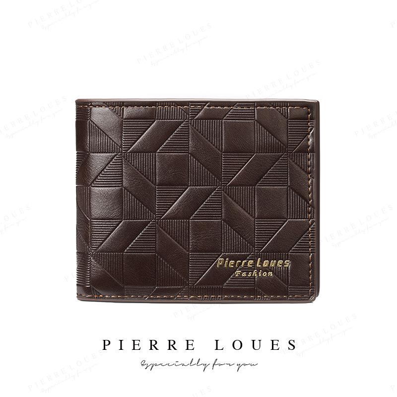 Men's Trifold Short Soft Wallet with Multi-Card Slots - Fashionable & Casual