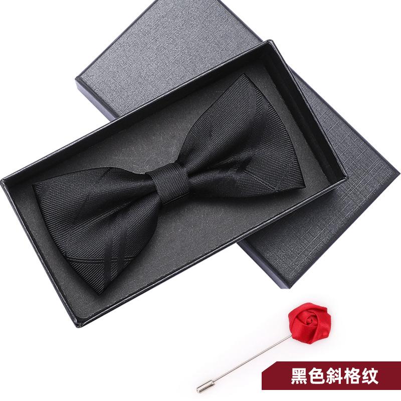 Bow Tie Men'S Wedding Groom Best Man Red Suit Shirt British Brothers Korean Bow Women'S Gift Box