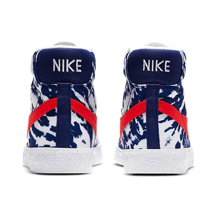 New Nike Blazer Mid SE University Blue Tie Dye GS CZ7882-600