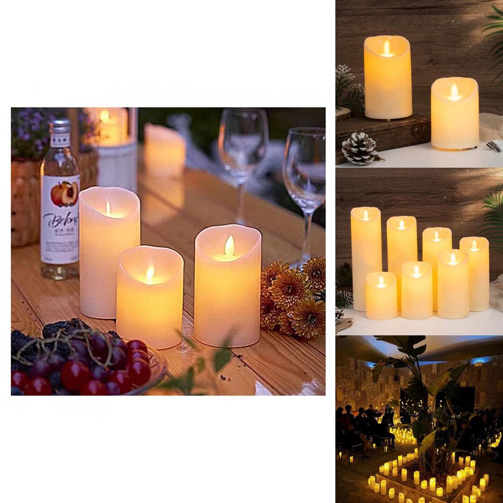 Led Electronic Candle Light With Swaying Flame For Romantic Wedding And Party Decor