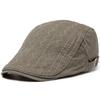 Beret Men's Vintage Newsboy's cap Casual Visor Hat Summer Fashion Cotton Flat Caps For Men Original Brand Berets Adjustable