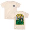 Summer Hot Sale Stained Glass Tee Kneecap Graphic T-shirt Unisex Casual Harajuku Hip Hop Punk Cotton T-shirt Short Sleeve Casual Clothing