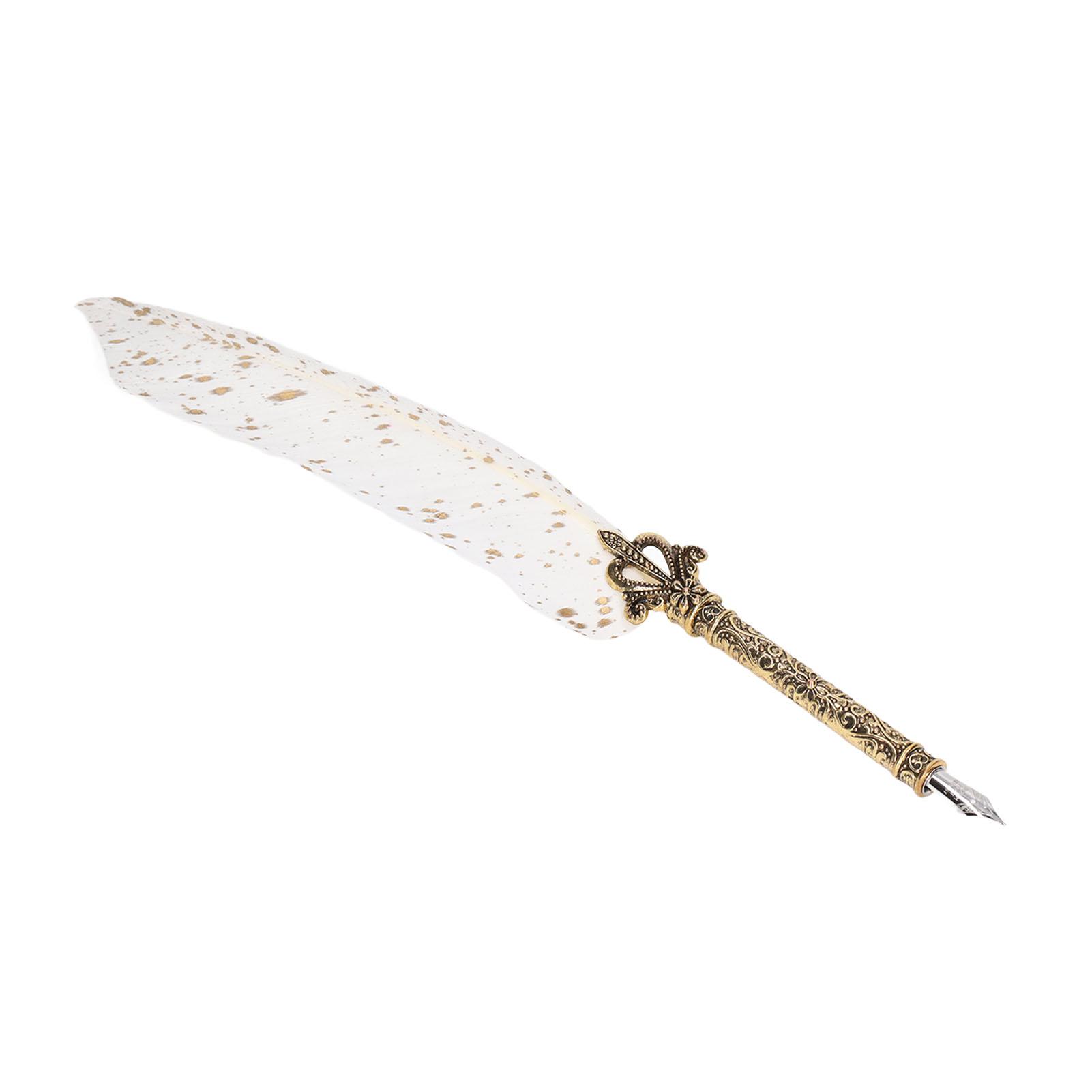 

Набор перьевых ручек с 10 сменными наконечниками, огнеупорный лак, восковой держатель для открывания писем, чернила, пустые белый