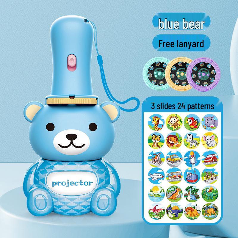 Children's Cartoon Projection Flashlight - Luminous Educational Toy