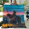 The Witcher Game Gamer Soft Plush Blanket,Flannel Blanket Throw Blanket for Living Room Bedroom Bed Sofa Picnic Cover Bettdecke