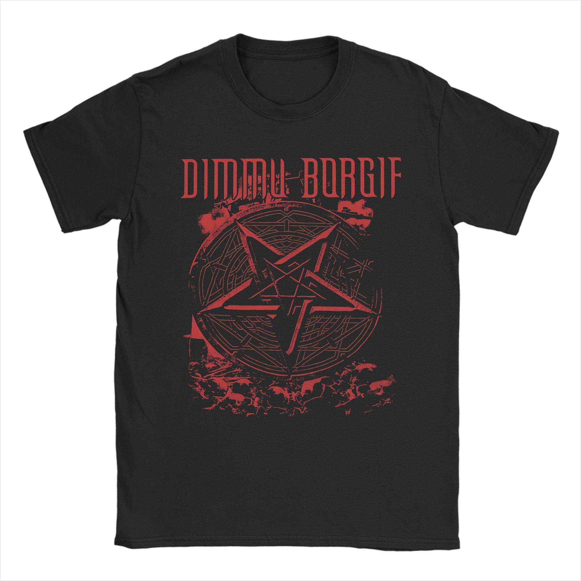 

Dimmu Borgir Black Metal Band Outfit Унисекс Футболки Хлопковая Футболка Модная Футболка Одежда S