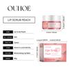 Peach Brightening Lip Scrub Exfoliating Pink Plumper Moisturize Smooth Skin Repair Lighten Fine Line Dead Skin Remover Lip Scrub