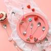 Cute 304 Stainless Steel Spoon Doughnut Cartoon Animal Head Coffee Ice Cream Dessert Tea Candy Kitchen Flatware Gift Tableware