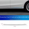 Mercedes-Benz C-Class Decorative Silver Strips: C180 Bumper, C200 Door, C260 Silver, C300 Style.