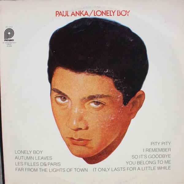 

LP Record PAUL ANKA - Lonely Boy SPC3523 Pickwick US Pop Used
