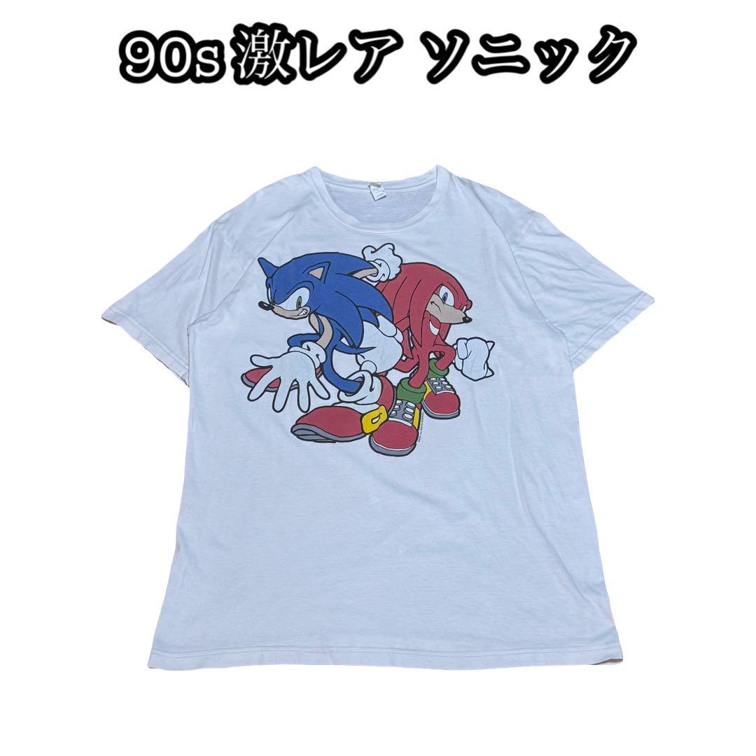 

[Б/У] Аниме-футболка Sonic 90-х годов винтажная игра SEGA архив