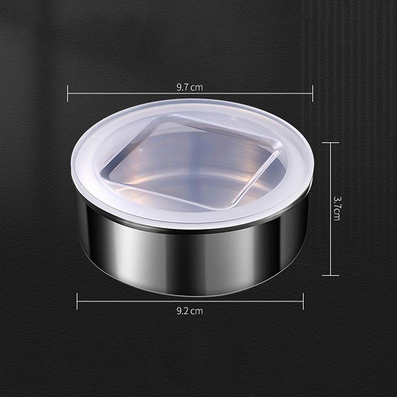 1/3/4/6Pcs Stainless Steel Magnetic Seasoning Containers Wall Mounted Silver Magnetic Spice Jars With Stickers Visible