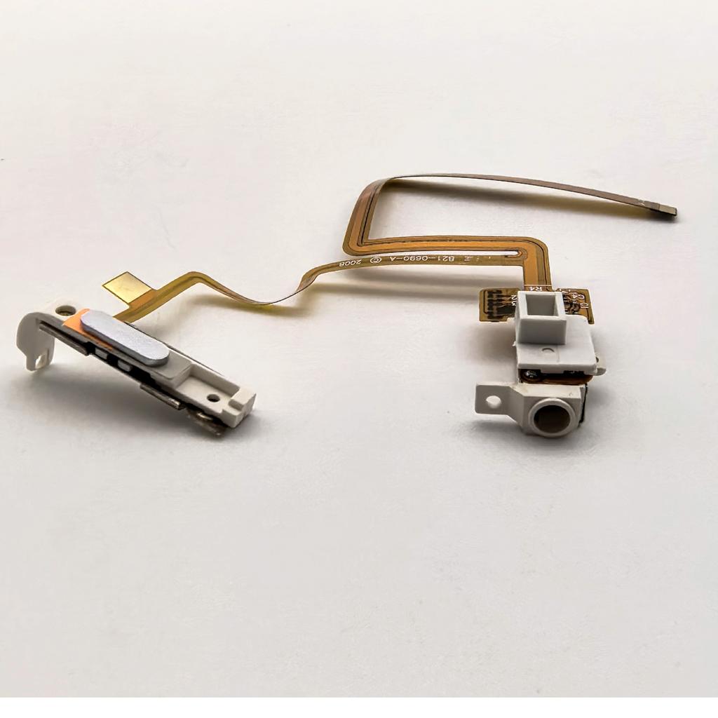 Câble Flexible de Prise Audio pour Casque pour iPod Classic 6ème 7ème Vidéo 5ème 5.5ème 30 Go/60 Go/80 Go/120 Go/160 Go Version Fine/Épaisse