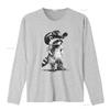 Racoon Cowboy Funny Meme T Shirt Unique Design for Western Fashion Lovers Vintage Washed Streetwear Fashion Stretched Homme