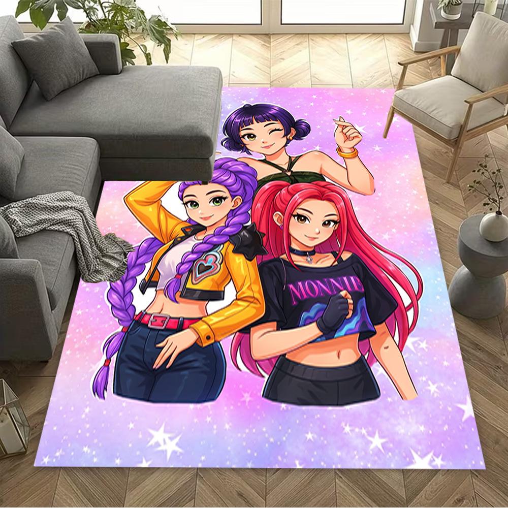 Galaxy Fashion Stars Carpet Suitable for Bedrooms Game Room Playrooms Entryway Anti-slip Rug Anime Office Decor Spiritual Gift