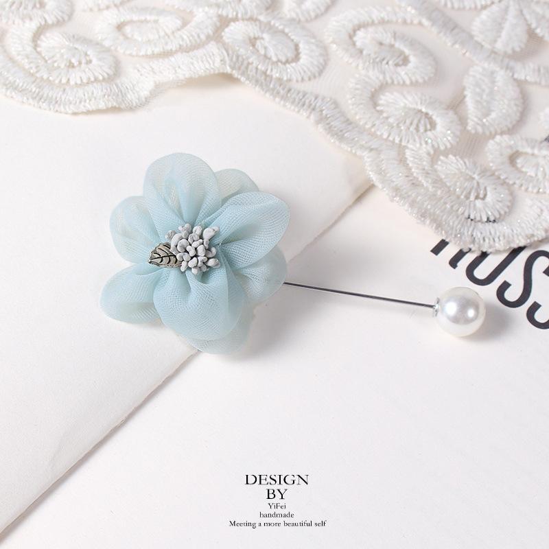 Brooch Female Japanese Flower Anti-Light Pin Temperament Versatile Corsage Hipster Suit Collar Accessories New