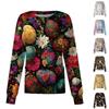 Women's Casual Long Sleeve Single Breasted Printed Dry- Top