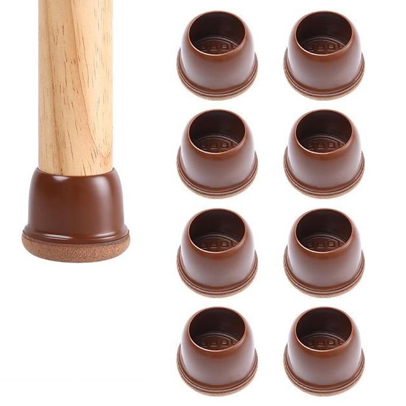 8Pcs Chair Leg Covers for 30-40mm Legs Noise Reducing Furniture Feet Caps Round Anti-Slip Floor Guards for Home