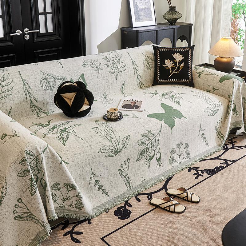 

Sofa cover retro French cover full cover chenille four-season universal sofa cushion light luxury high-end sofa cover 180*130cm