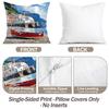 1/4pcs Coastal Theme Cushions Pillowcase Polyester Cushion Cover Throw Pillow Pillowcover Home Car Sofa Decor