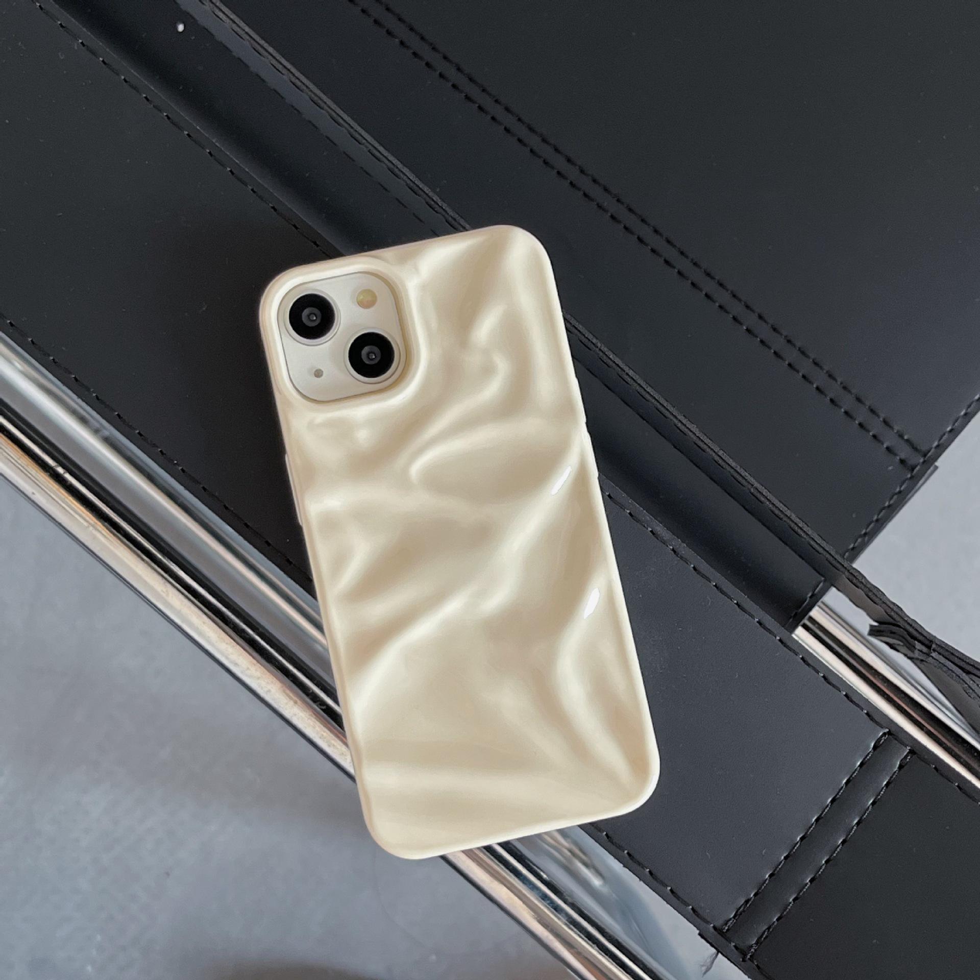 

Мягкий Кремово-Белый Чехол для iPhone 14/15/16/17 Pro Max - Прочный, Не Желтеющий 16 Pro Max