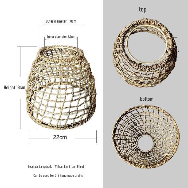 Chinese Style Bamboo & Rattan Solar Pendant Light for Outdoor Gardens, Yards, and Pavilions