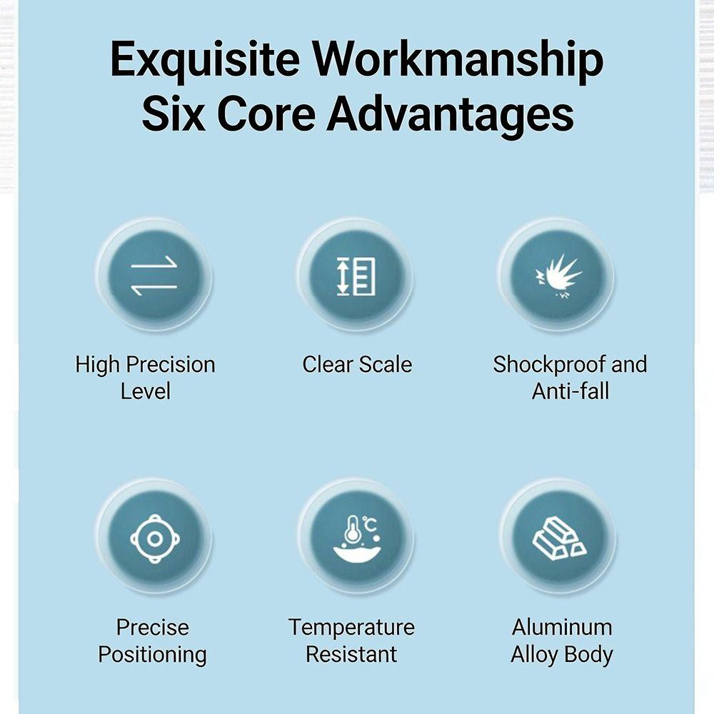 Aluminum Alloy Tile Leveling Tool High Precision Positioning Ruler Height Gauge  Floor Construction