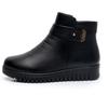 Women's Winter Cotton Flat Heel Short Boots - Non-Slip, Warm, Large Sizes 41-42 for Middle-aged & Elderly