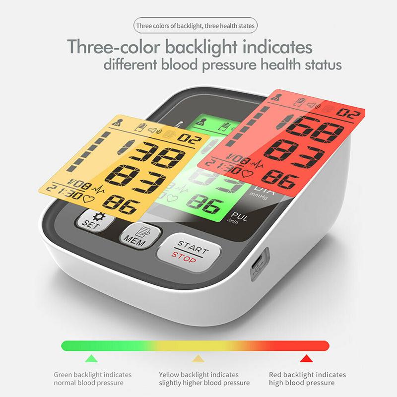 Automatisches digitales Oberarm-Blutdruckmessgerät, BP-Messgerät