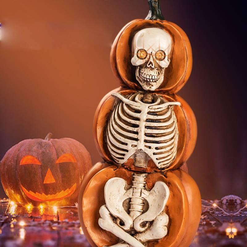 Ornament Halloween Pumpkin Luminous Creative Decoration Ancient Atmosphere Gift