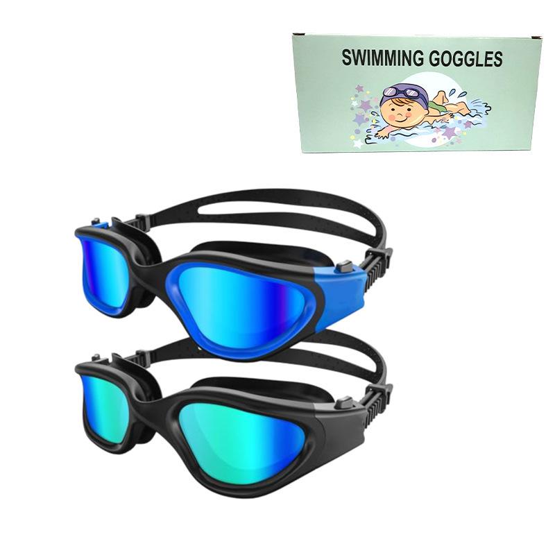 High-Definition Waterproof Anti-Fog Swimming Goggles - Unisex Casual & Professional Style