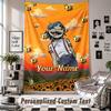 Custom Tapestry Wall Hanging, Gorillaz Personalized Name Text Home Wall Decor