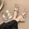 Summer new slippers women's outer wear beach shoes women's temperament with skirt sandals