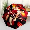 1pc Resident Evil Automatic Opening/Closing Umbrella with Convenient Three-Fold Design, 8 Iron Ribs - for Outdoor Daily Use, Travel A12