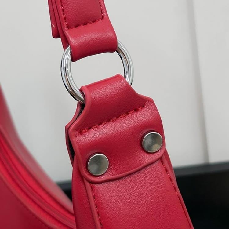 New Women's Shoulder Bag Portable Oblique Half-moon Bag