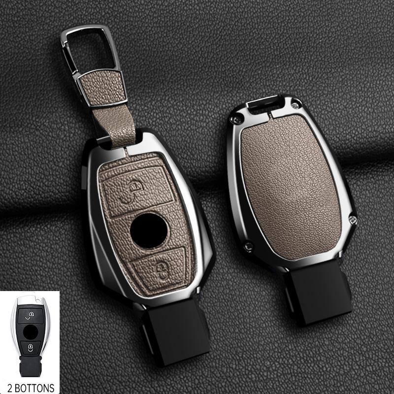 Zinc Alloy 2/3 Buttons for Mercedes Benz A B G R Class GLA GLK W176 W204 W251 W463 Car Remote Key Case Cover Fob Accessories